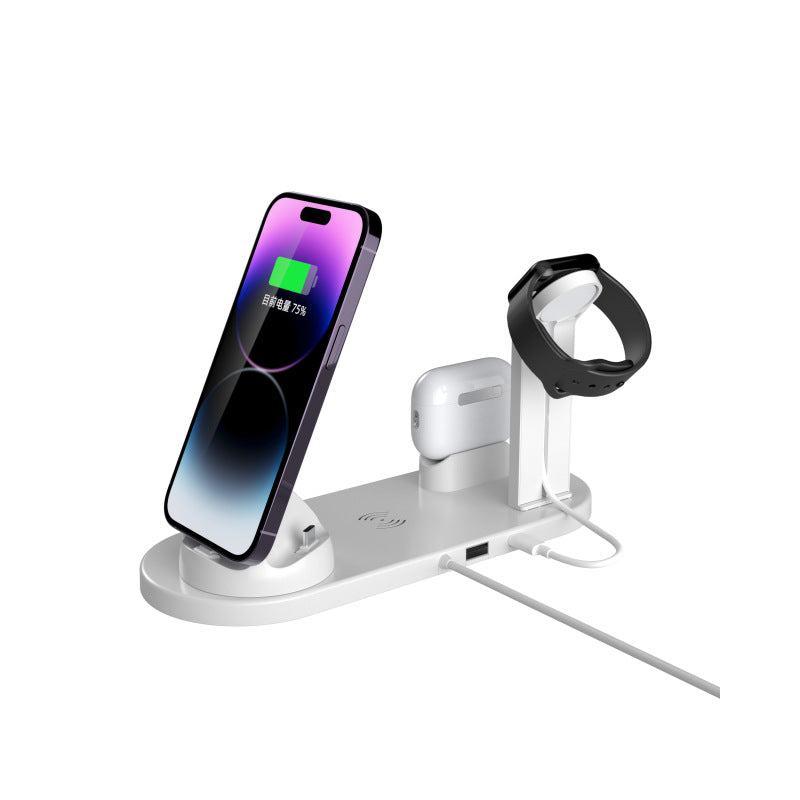 15W 4-in-1 Wireless Charger for Phones, Earbuds, Watches