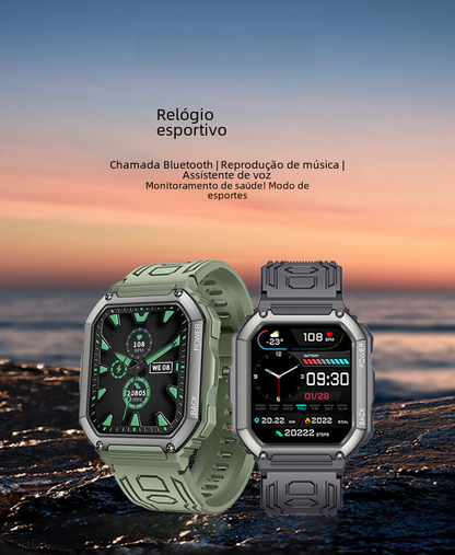 KR06 Smartwatch with Bluetooth, Music, Heart Rate, IP67