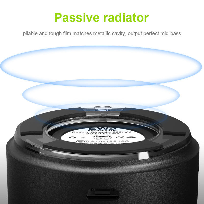 EWA A107 Mini Metal Wireless Bluetooth Speaker