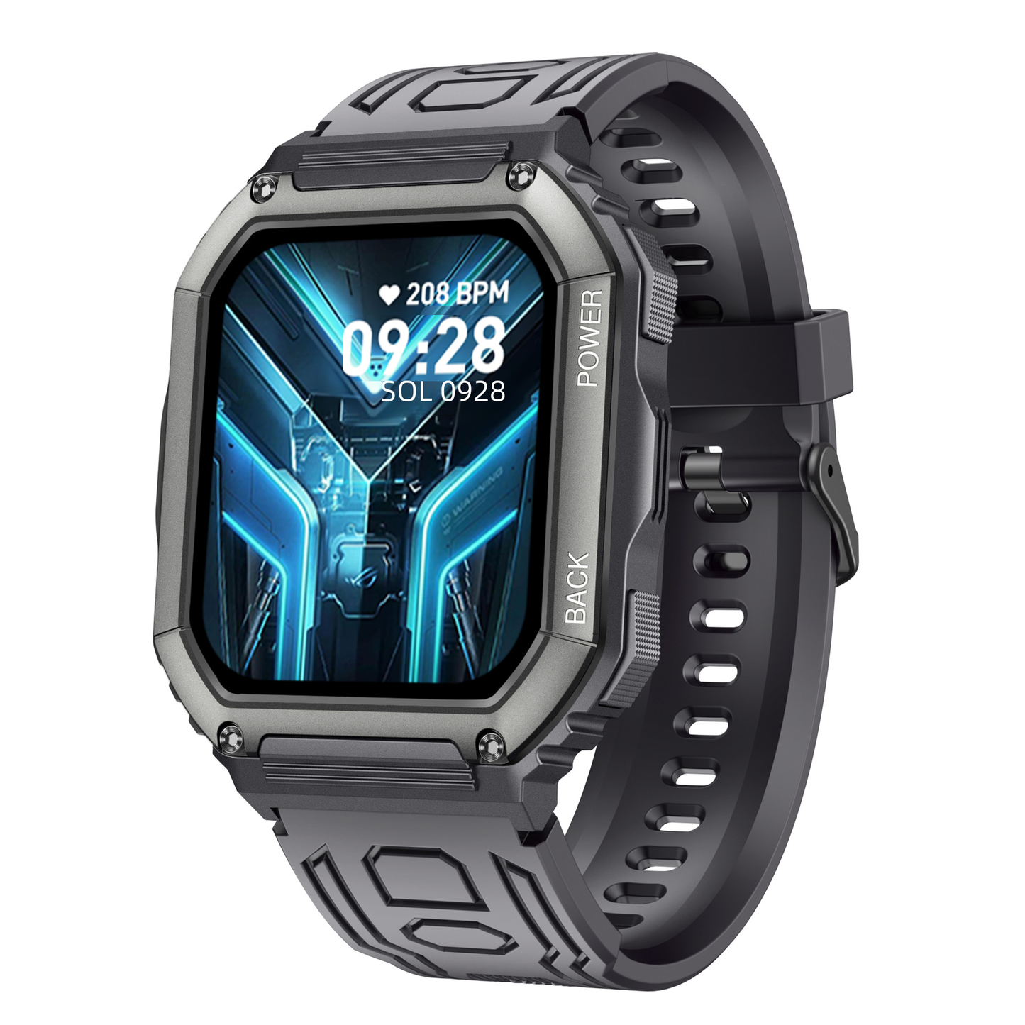 KR06 Smartwatch with Bluetooth, Music, Heart Rate, IP67