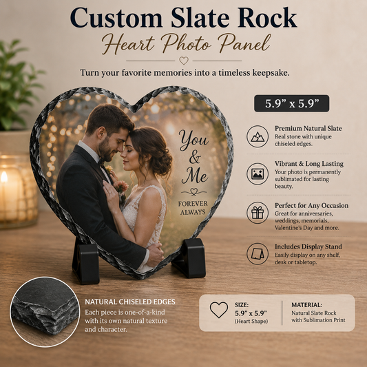 Customizable Rock Slate and Coasters