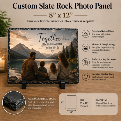 Customizable Rock Slate and Coasters
