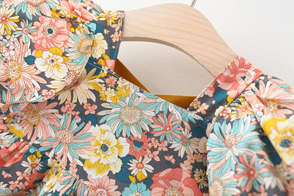 Summer Floral Princess Dress for Baby Girls