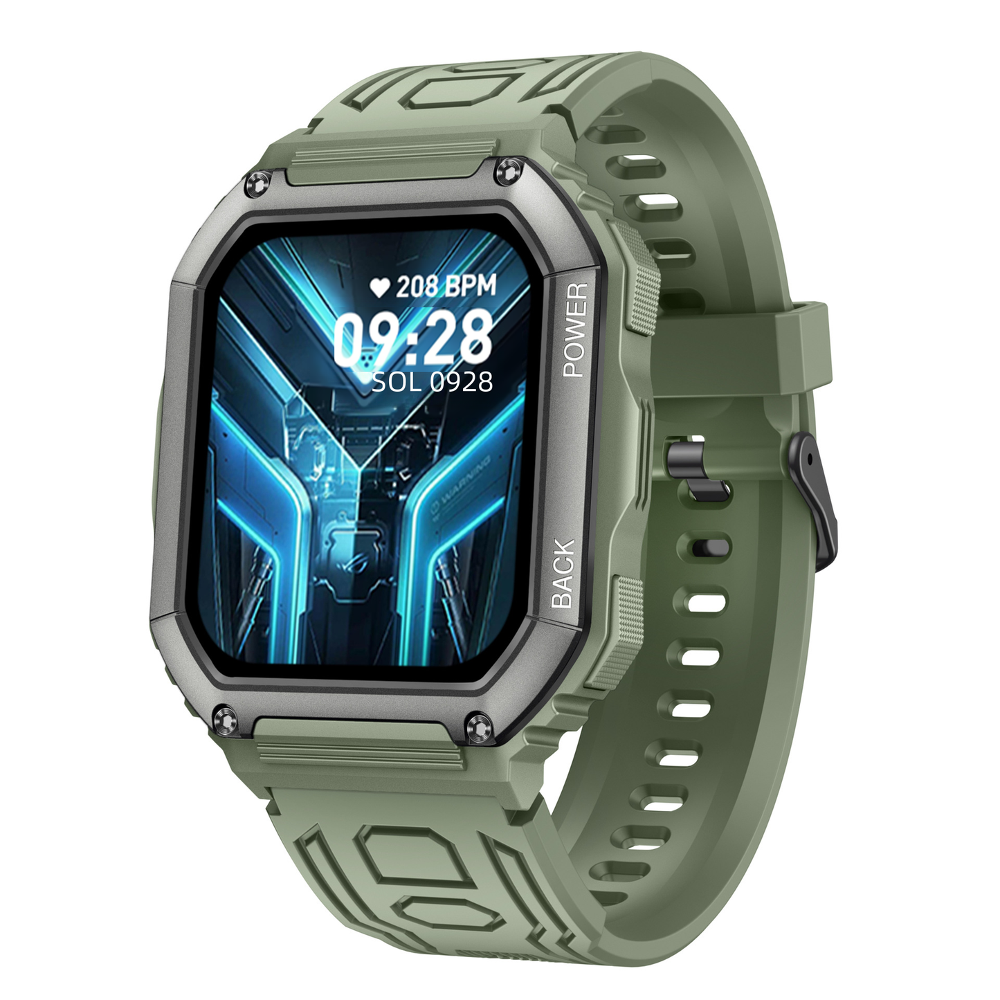 KR06 Smartwatch with Bluetooth, Music, Heart Rate, IP67
