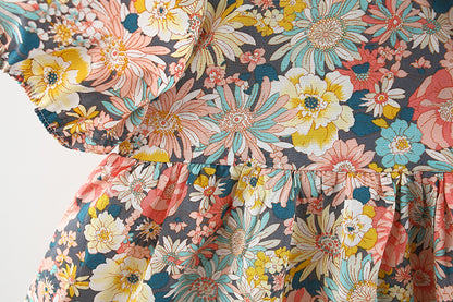 Summer Floral Princess Dress for Baby Girls