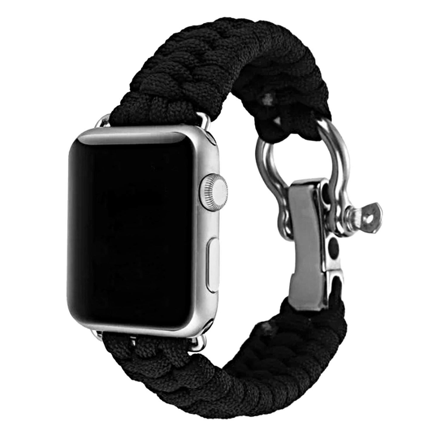 Apple Watch 7 Paracord Woven Strap with Steel Buckle