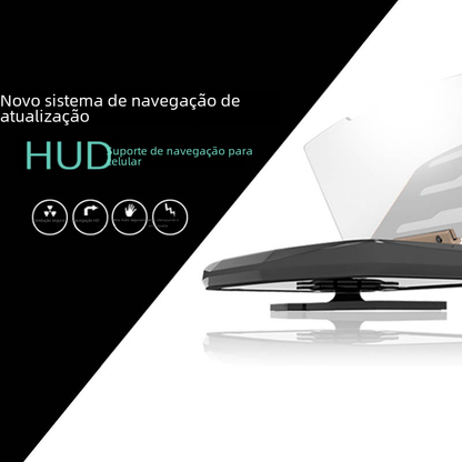 Car HUD Wireless Charger Phone Mount with Projector